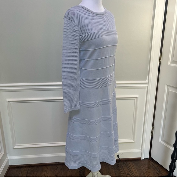 Vince Camuto Eyelet Pointelle Sweater Dress M - Picture 3 of 9